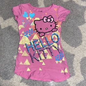 3/$9 or 5/$10 Hello kitty xs girls graphic t pink